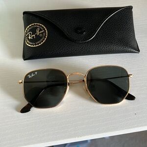 Rayban hexagonal sunglasses.